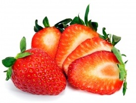 strawberry with sliced strawberries